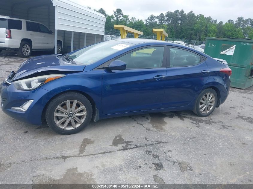 2015 Hyundai Elantra Se VIN: 5NPDH4AE2FH620985 Lot: 39430140