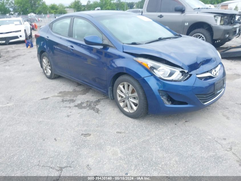 2015 Hyundai Elantra Se VIN: 5NPDH4AE2FH620985 Lot: 39430140