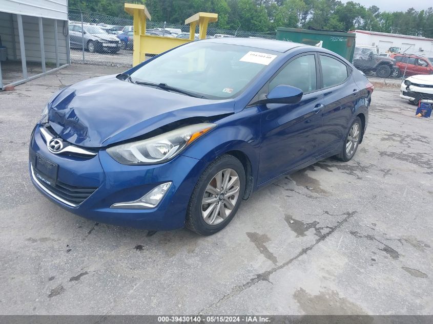 2015 Hyundai Elantra Se VIN: 5NPDH4AE2FH620985 Lot: 39430140