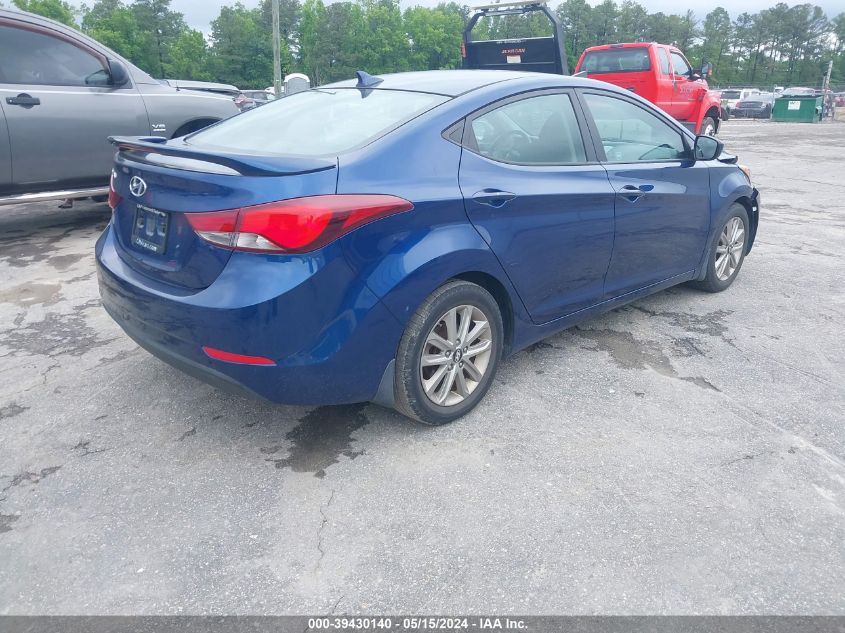 2015 Hyundai Elantra Se VIN: 5NPDH4AE2FH620985 Lot: 39430140