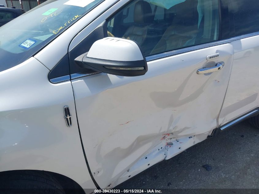 2012 Lincoln Mkx VIN: 2LMDJ8JK8CBL03821 Lot: 39430223