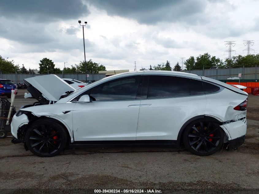 2020 Tesla Model X Performance Dual Motor All-Wheel Drive VIN: 5YJXCBE43LF261819 Lot: 39430234