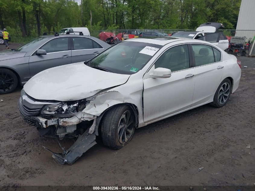 2016 Honda Accord Ex-L VIN: 1HGCR2F87GA219507 Lot: 39430236