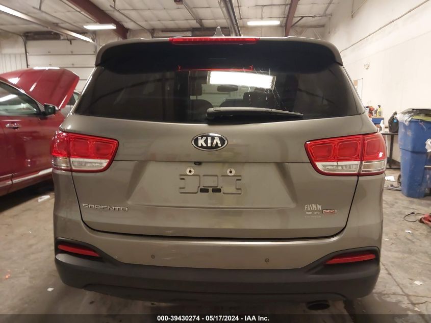 2018 Kia Sorento 2.4L Lx VIN: 5XYPGDA38JG349400 Lot: 39430274