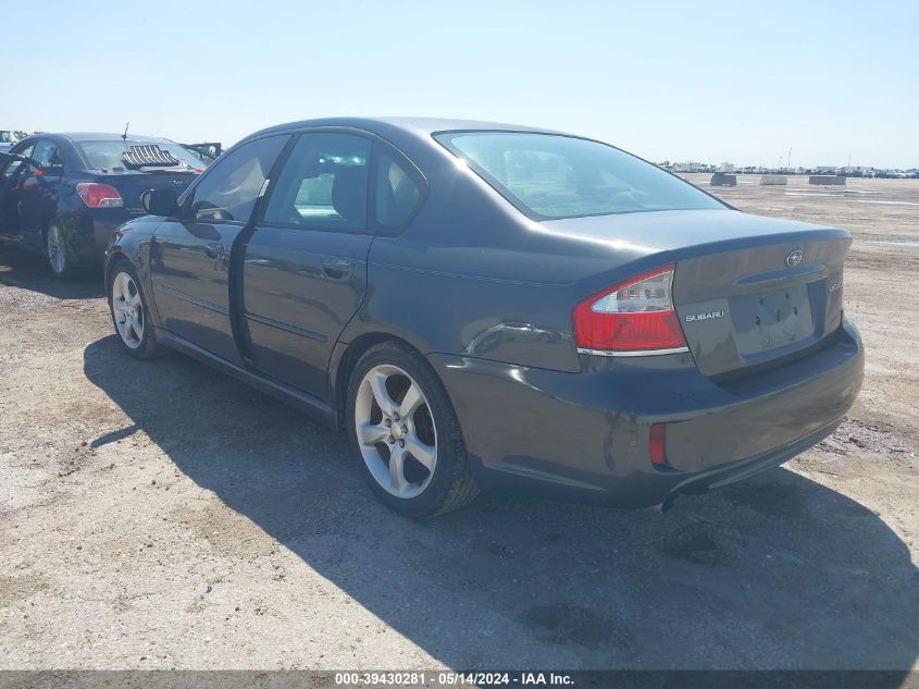 2009 Subaru Legacy 2.5I VIN: 4S3BL616997218660 Lot: 39430281