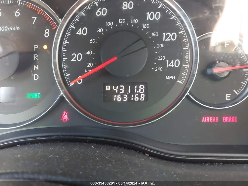 2009 Subaru Legacy 2.5I VIN: 4S3BL616997218660 Lot: 39430281