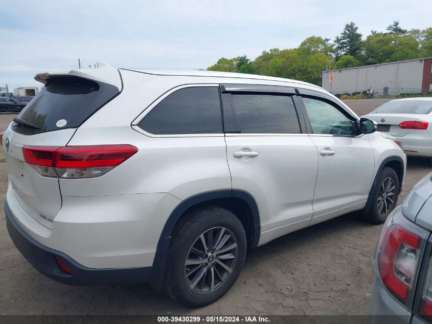 2017 Toyota Highlander Xle VIN: 5TDJZRFH2HS454142 Lot: 39430299