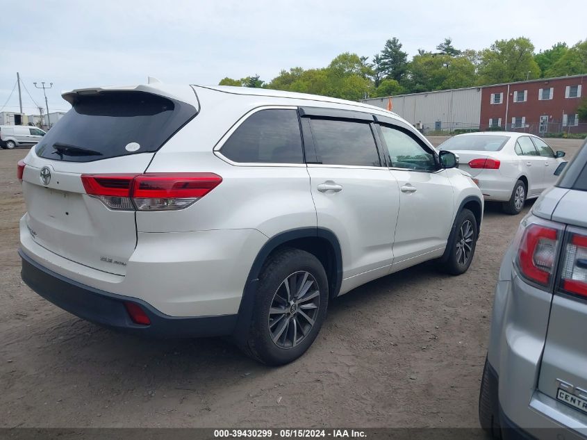 2017 Toyota Highlander Xle VIN: 5TDJZRFH2HS454142 Lot: 39430299