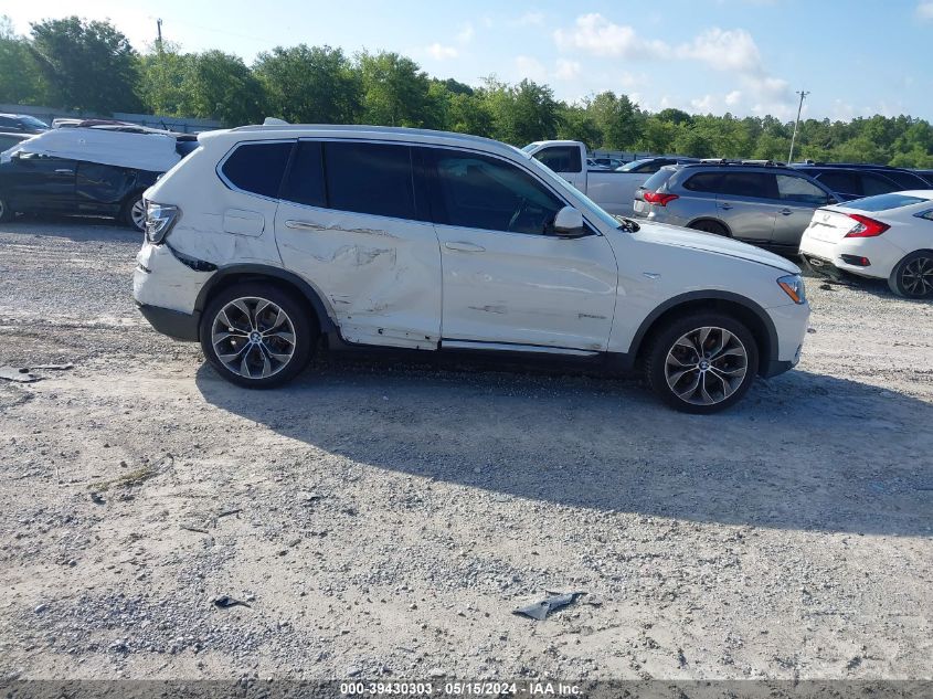 2017 BMW X3 Sdrive28I VIN: 5UXWZ7C30H0V87700 Lot: 39430303