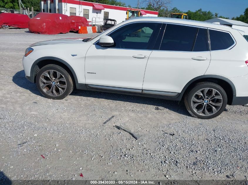 2017 BMW X3 Sdrive28I VIN: 5UXWZ7C30H0V87700 Lot: 39430303