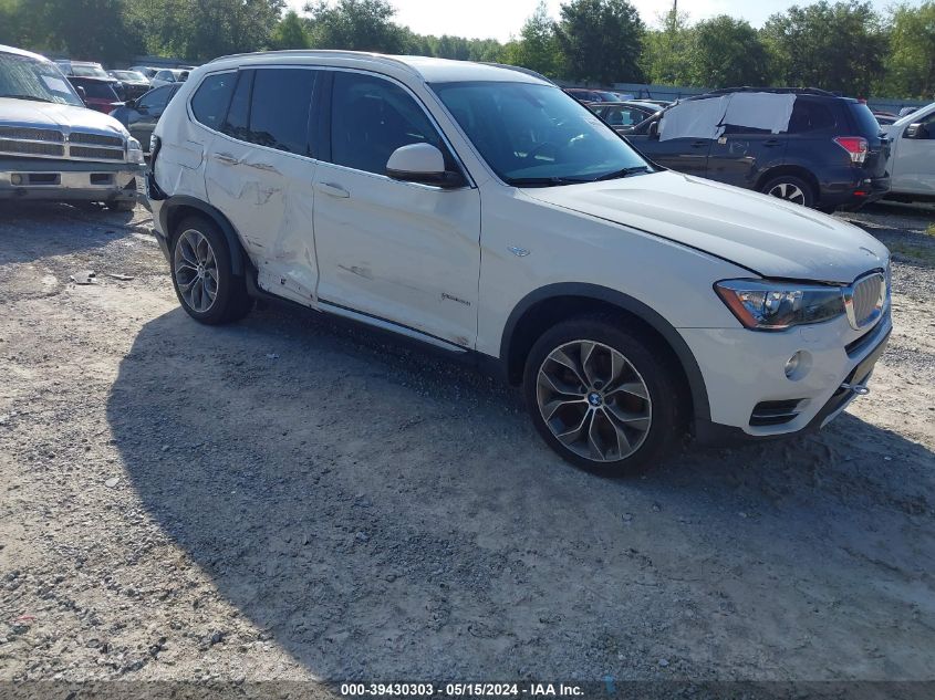 2017 BMW X3 Sdrive28I VIN: 5UXWZ7C30H0V87700 Lot: 39430303