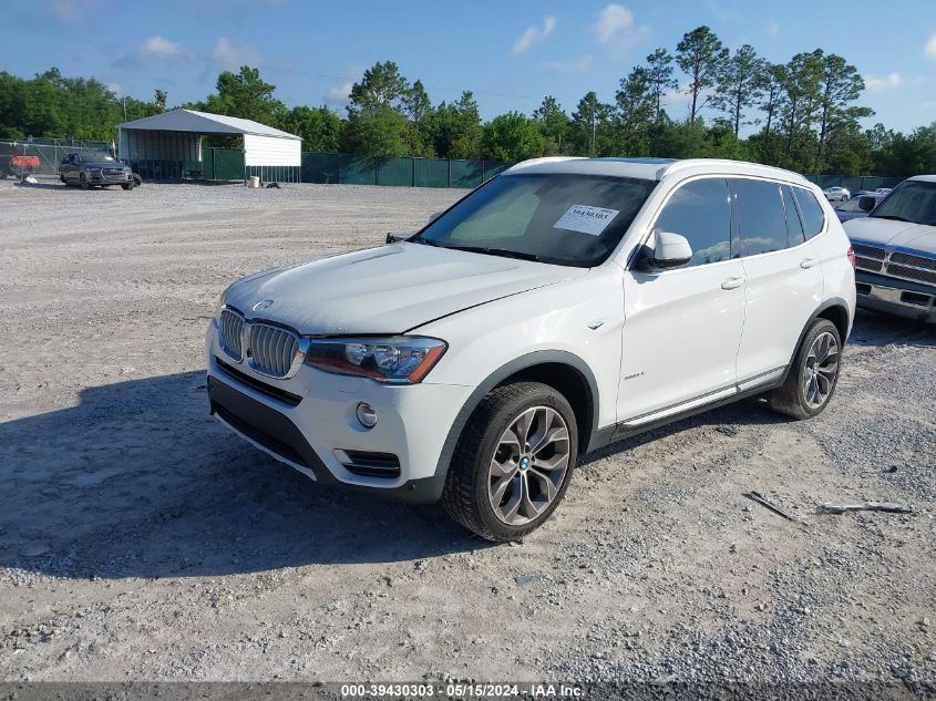 2017 BMW X3 Sdrive28I VIN: 5UXWZ7C30H0V87700 Lot: 39430303