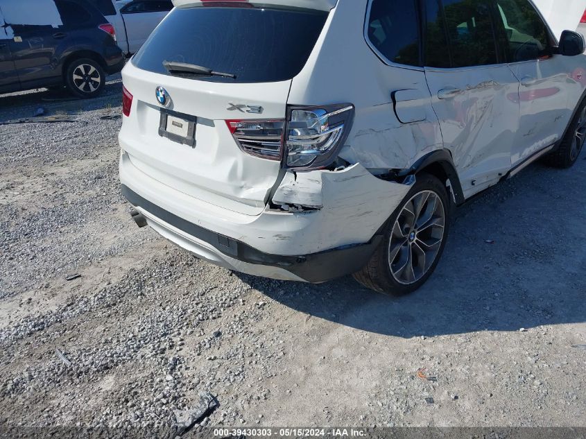 2017 BMW X3 Sdrive28I VIN: 5UXWZ7C30H0V87700 Lot: 39430303