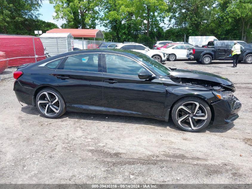 2021 Honda Accord Sport VIN: 1HGCV1F38MA060180 Lot: 39430316