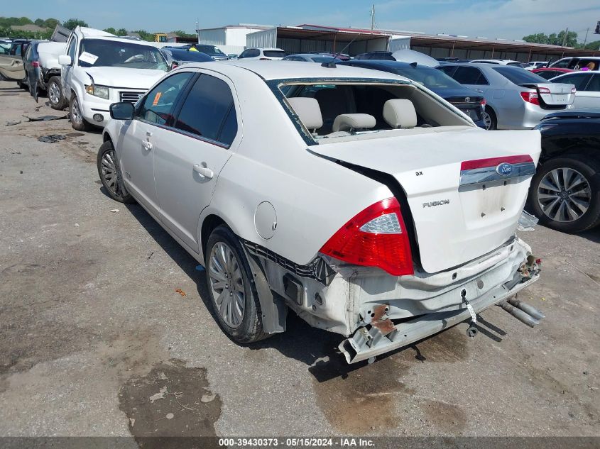 2011 Ford Fusion Hybrid VIN: 3FADP0L37BR110135 Lot: 39430373