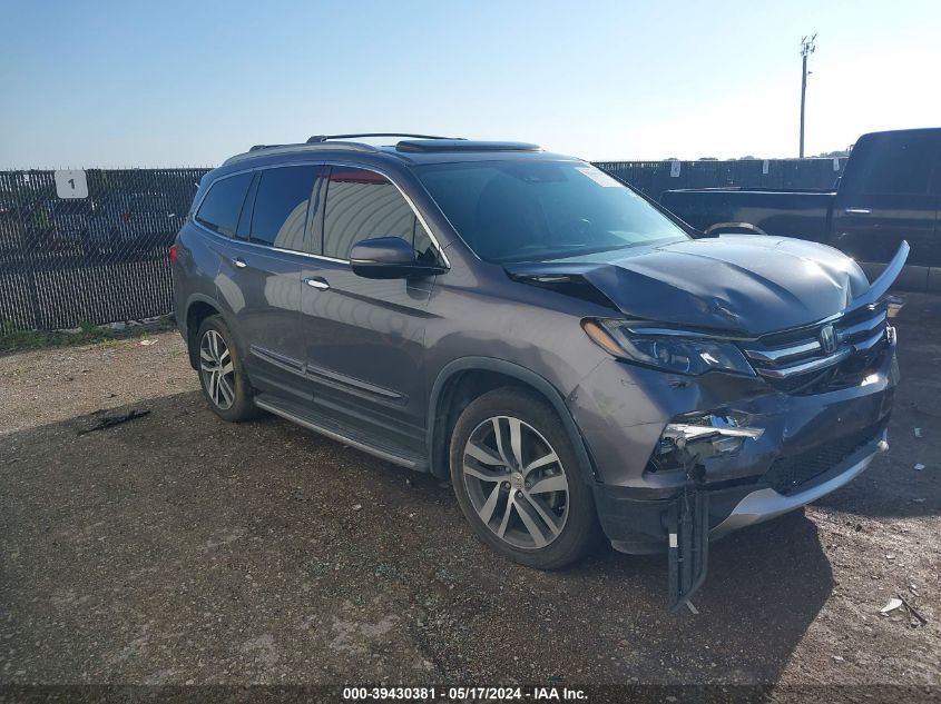 2018 Honda Pilot Elite VIN: 5FNYF6H01JB025873 Lot: 39430381