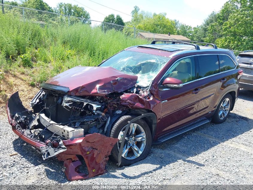 2017 Toyota Highlander Limited Platinum VIN: 5TDDZRFH4HS458075 Lot: 39430406