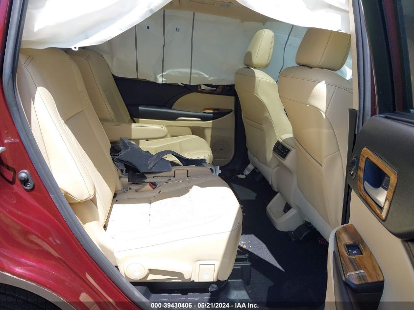 2017 Toyota Highlander Limited Platinum VIN: 5TDDZRFH4HS458075 Lot: 39430406