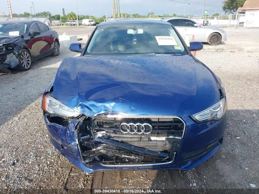 2014 Audi A5 Premium Plus VIN: WAULFAFRXEA037028 Lot: 39430418