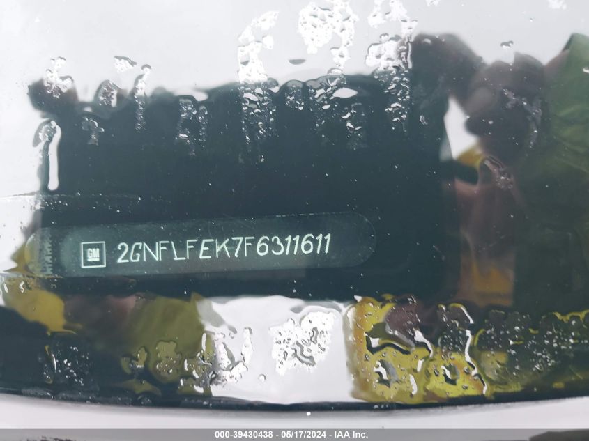 2015 Chevrolet Equinox 1Lt VIN: 2GNFLFEK7F6311611 Lot: 39430438