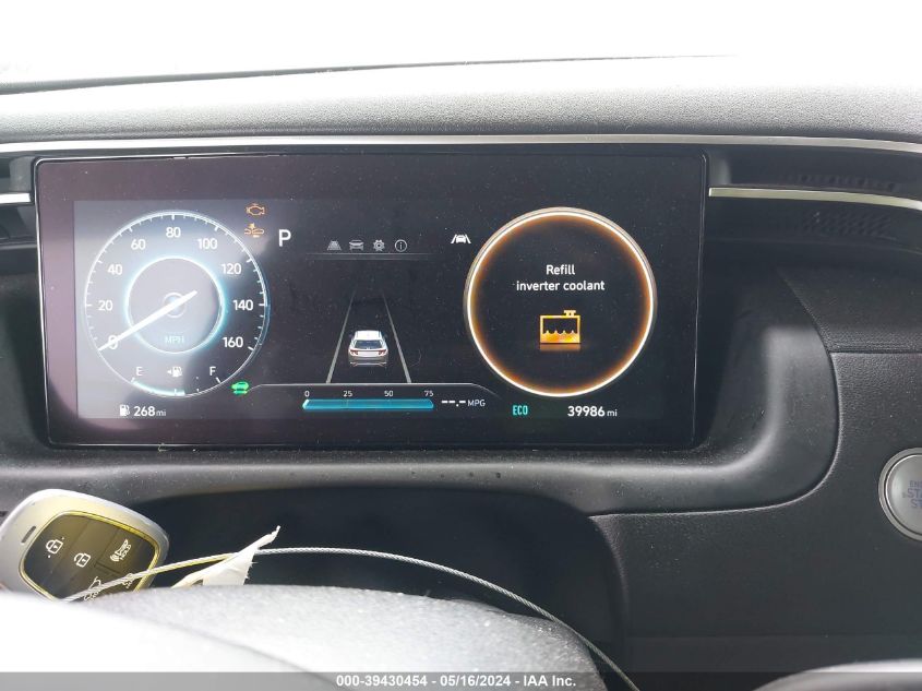 2022 Hyundai Tucson Hybrid Sel Convenience VIN: KM8JFCA10NU058066 Lot: 39430454