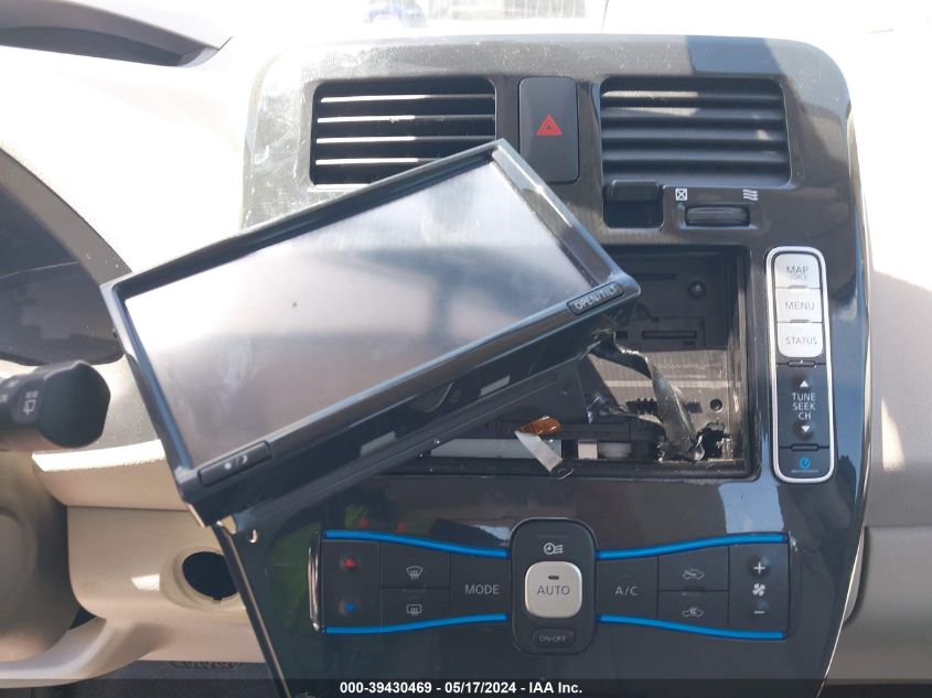 2012 Nissan Leaf Sl VIN: JN1AZ0CP6CT022755 Lot: 39430469