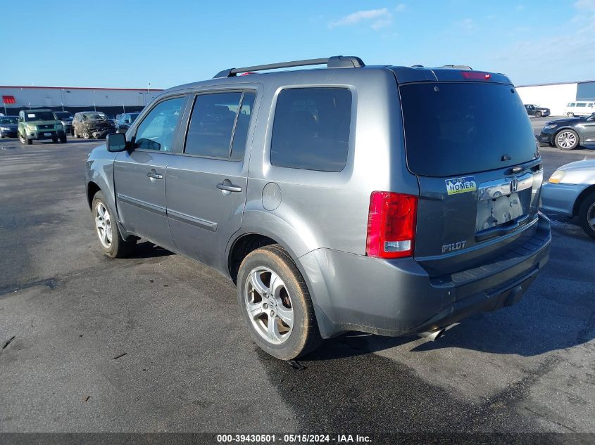 2012 Honda Pilot Ex-L VIN: 5FNYF4H59CB041841 Lot: 39430501