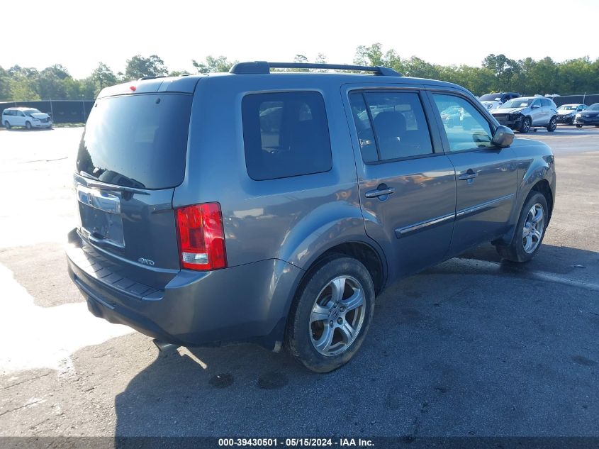 2012 Honda Pilot Ex-L VIN: 5FNYF4H59CB041841 Lot: 39430501