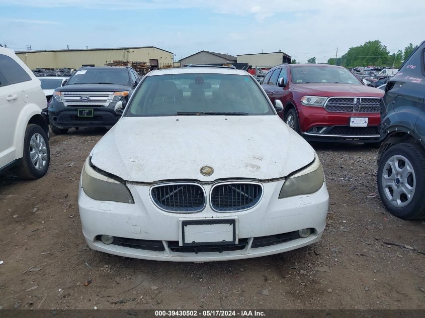 2005 BMW 525 I VIN: WBANA53555B858838 Lot: 39430502