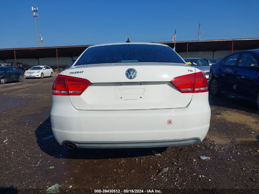 2014 Volkswagen Passat 1.8T Wolfsburg Edition VIN: 1VWAT7A38EC026801 Lot: 39430512