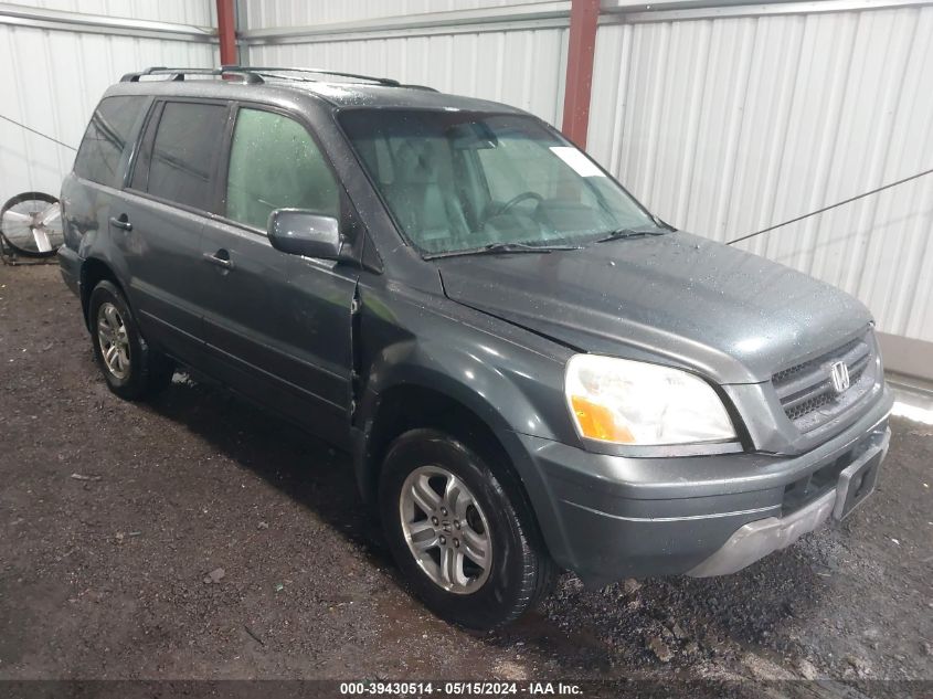 2003 Honda Pilot Ex-L VIN: 2HKYF18673H622926 Lot: 39430514