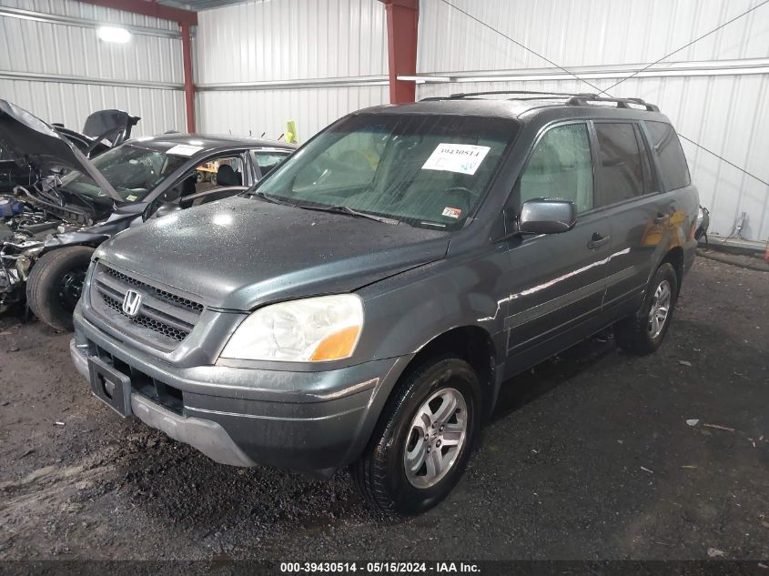 2003 Honda Pilot Ex-L VIN: 2HKYF18673H622926 Lot: 39430514