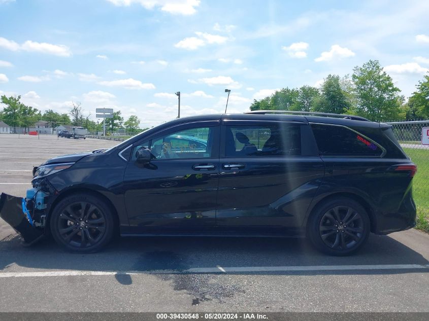 2022 Toyota Sienna Xse VIN: 5TDDRKECXNS075332 Lot: 39430548