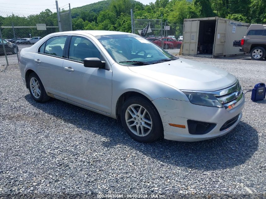 2010 Ford Fusion S VIN: 3FAHP0GA8AR176296 Lot: 39430565