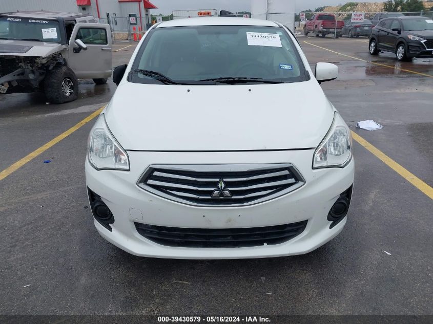 2019 Mitsubishi Mirage G4 Es VIN: ML32F3FJXKHF06003 Lot: 39430579