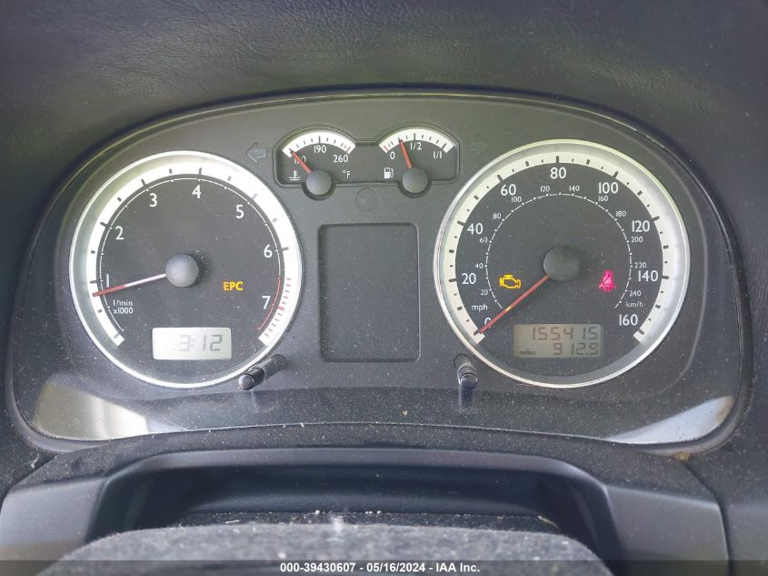 2005 Volkswagen Jetta Gls 2.0L VIN: 3VWSK69M45M025884 Lot: 39430607