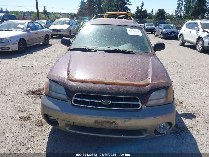 2000 Subaru Outback VIN: 4S3BH6651Y7646593 Lot: 39430612