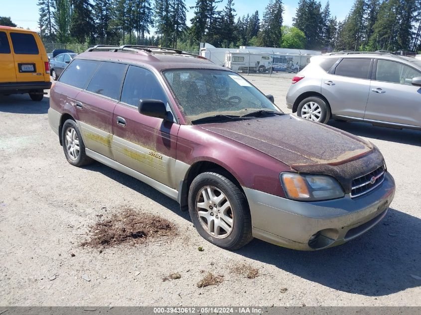 2000 Subaru Outback VIN: 4S3BH6651Y7646593 Lot: 39430612