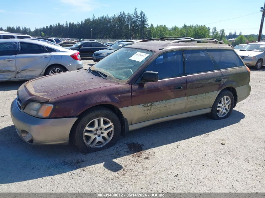 2000 Subaru Outback VIN: 4S3BH6651Y7646593 Lot: 39430612