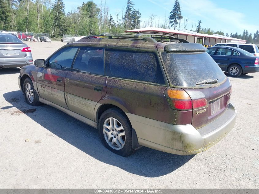 2000 Subaru Outback VIN: 4S3BH6651Y7646593 Lot: 39430612