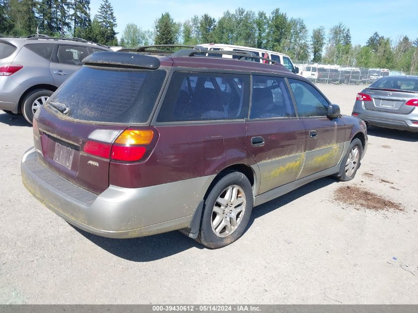 2000 Subaru Outback VIN: 4S3BH6651Y7646593 Lot: 39430612