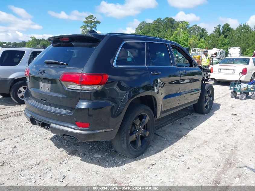 2016 Jeep Grand Cherokee High Altitude VIN: 1C4RJFCG8GC376423 Lot: 39430616