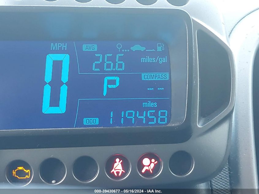 2013 Chevrolet Sonic Lt Auto VIN: 1G1JC5SH6D4193600 Lot: 39430677