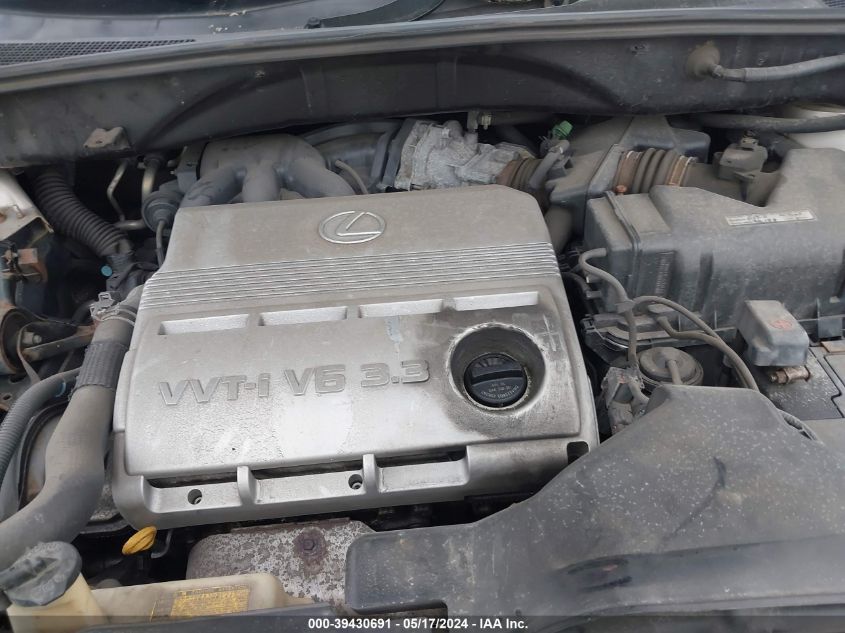 2004 Lexus Rx 330 330 VIN: JTJHA31U940028319 Lot: 39430691