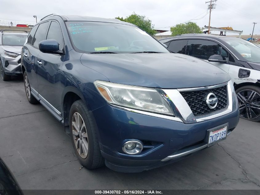 2015 Nissan Pathfinder Sl VIN: 5N1AR2MN9FC642859 Lot: 39430702