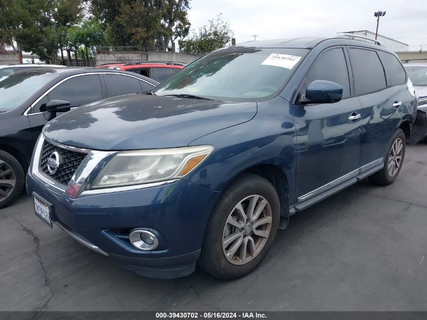 2015 Nissan Pathfinder Sl VIN: 5N1AR2MN9FC642859 Lot: 39430702