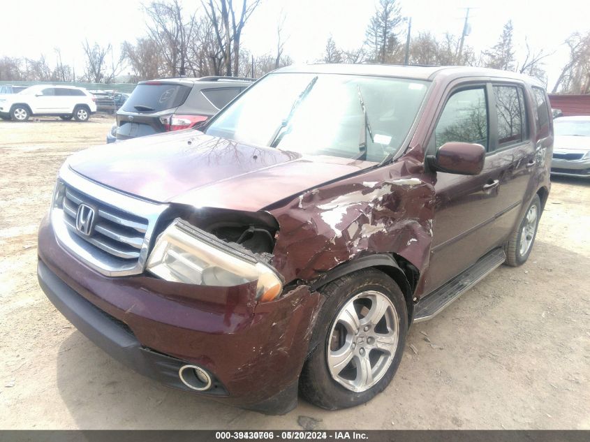 2013 Honda Pilot Ex-L VIN: 5FNYF4H57DB081837 Lot: 39430706