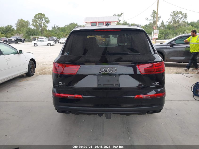 2018 Audi Q7 3.0T Premium VIN: WA1VAAF74JD042804 Lot: 39430721