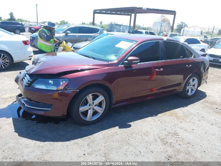 2013 Volkswagen Passat 2.5L Se VIN: 1VWBP7A31DC086491 Lot: 39430726