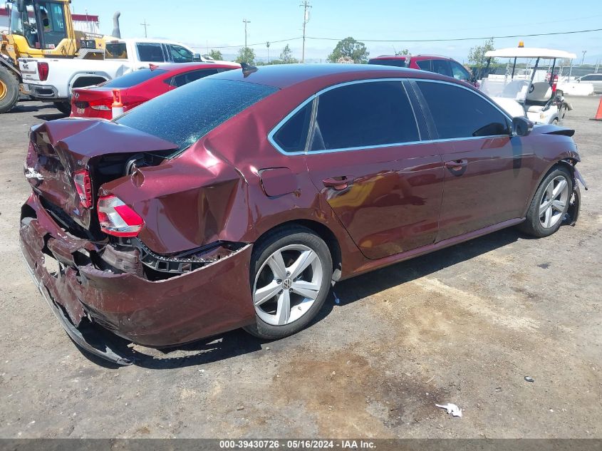 2013 Volkswagen Passat 2.5L Se VIN: 1VWBP7A31DC086491 Lot: 39430726